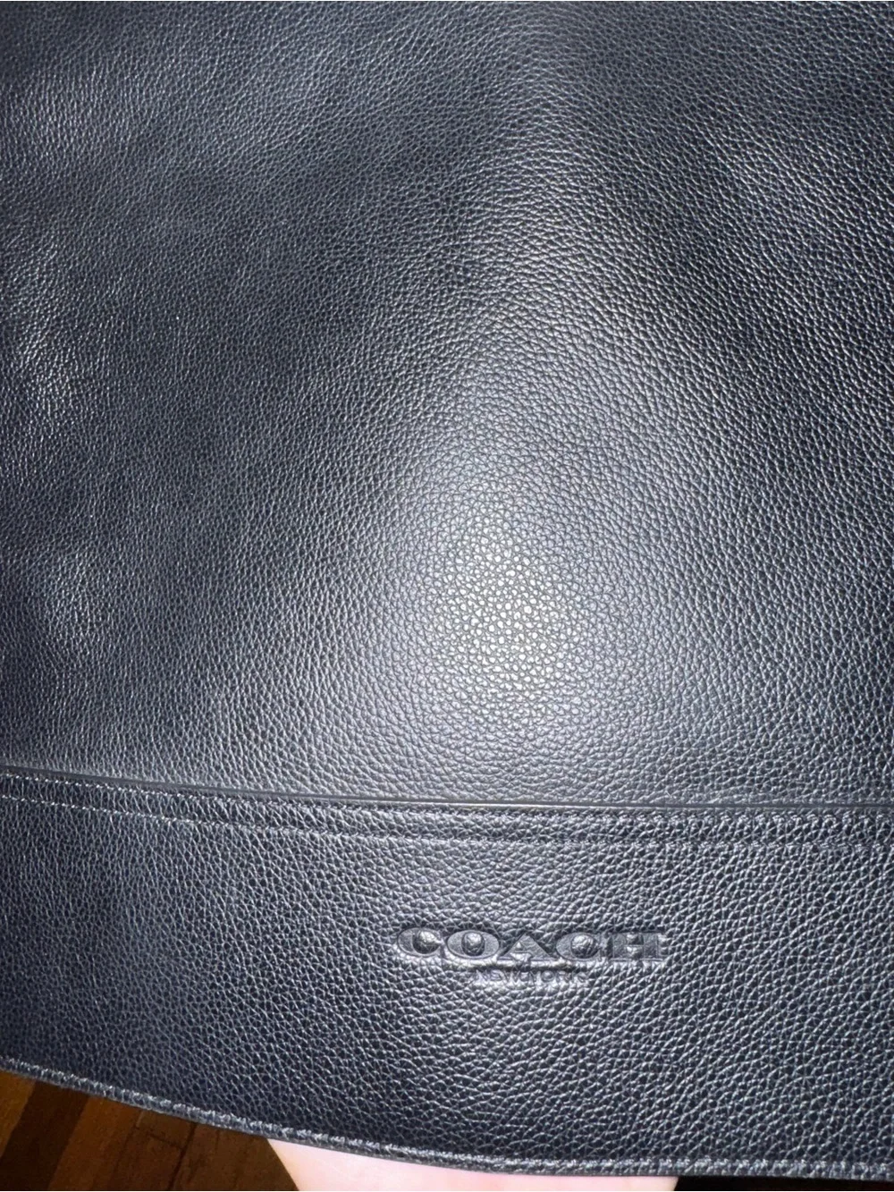 COACH Black Leather messenger bag